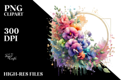 Colorful Sweet Pea, High-Res PNG Product Image 2