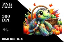 Colorful Artistic Baby Turtle Quirky | Sublimation | Clipart Product Image 3
