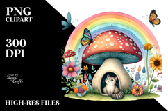Colorful Cat House Mushroom Product Image 2