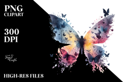 Vibrant Bird Butterfly PNG Product Image 2