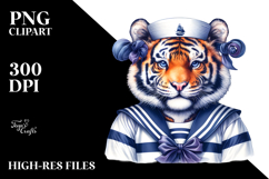 Vibrant Sailor Tiger Clipart Product Image 2