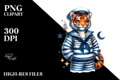 Vibrant Sailor Suit Baby Macaw Clipart Product Image 2