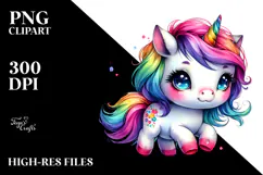 Vibrant Unicorn, Transparent PNG Product Image 2