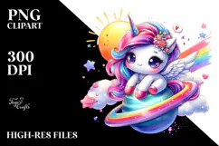 Vibrant Unicorn, Transparent PNG Product Image 2