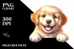 Funny Crazy Golden Retriever on Paper | Sublimation | Product Image 3