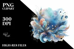 Colorful Watercolor Particles | Clipart Product Image 3