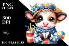 Cute Baby Cow PNG Product Image 2