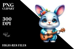 Goofy Baby Bunny PNG Product Image 2