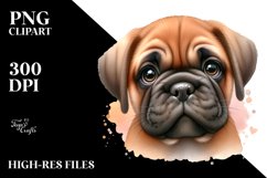 Baby Bullmastiff Caricature | Sublimation Clipart Product Image 3