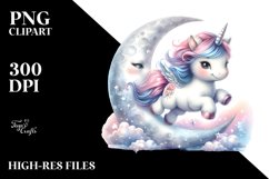 Running Baby Unicorn | Sublimation | Clipart Product Image 3