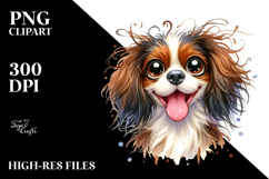 Cute Brittany with Big Eyes, Transparent PNG Product Image 2