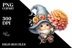Baby GNOME with Big Hat, Marigold PNG Product Image 2