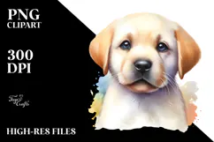 Expressive Baby Labrador Retriever PNG Product Image 2