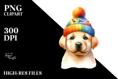 Expressive Baby Labrador Retriever PNG Product Image 2