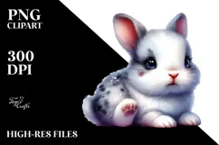 Cute Baby Rabbit, Transparent PNG Product Image 2