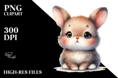 Adorable Baby Rabbit, Transparent PNG Product Image 2