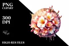 Watercolor Wood Freesia Magic | Sublimation | Clipart Product Image 3
