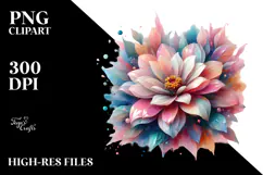 Glossy Zinnia Made of , Transparent PNG Product Image 2