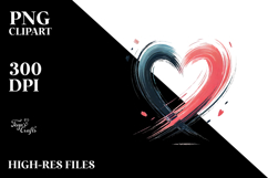Heart Paintbrush PNG Product Image 2