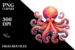 Vibrant Octopus Clipart Product Image 3