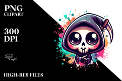 Enthusiastic Grim Reaper, Transparent PNG Product Image 2