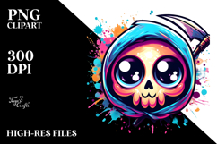 Enthusiastic Grim Reaper, Transparent PNG Product Image 2