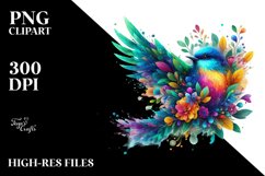 Vibrant Bird, Watercolor PNG Product Image 3