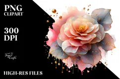 y Begonia with Golden Insertions, PNG Product Image 2