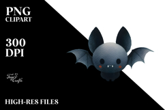 Funny Bat Washed Watercolor PNG Product Image 2