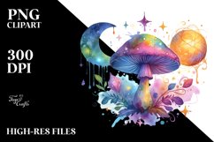 Colorful Magical Mushroom | Clipart Product Image 3