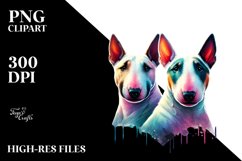 Bull Terrier with Heart and Sunglasses, PNG Product Image 2