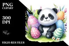 Whimsical Watercolor Baby Panda PNG Product Image 2