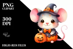 Cute Baby Mouse for Halloween | Sublimation | Clipart Product Image 1