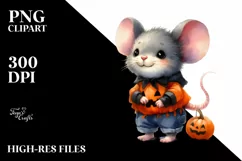 Cute Baby Mouse for Halloween | Sublimation | Clipart Product Image 1
