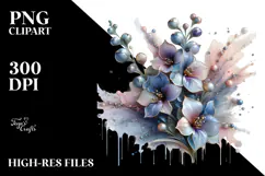 Glossy Delphinium Made of , Transparent PNG Product Image 2
