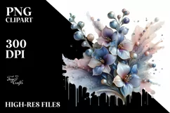 Glossy Delphinium Made of , Transparent PNG Product Image 1