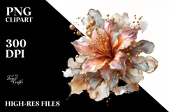 Shiny Gold Azalea Marble | Sublimation | Clipart Product Image 3