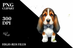 Colorful Basset Hound | Sublimation | Clipart Product Image 3