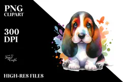 Colorful Basset Hound, 20 oz Tumbler Product Image 2