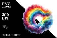 Colorful Abstract Rainbow | Sublimation | Clipart Product Image 3