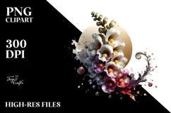 y Snapdragon with Golden Insertions, PNG Product Image 2
