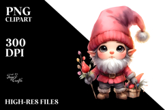 Digital Baby Gnome with Big Eyes PNG Product Image 2