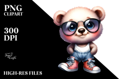 Sublimation Clipart Title: Sports Shoes Bear Product Image 2