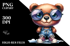 Sublimation Clipart Title: Sports Shoes Bear Product Image 2