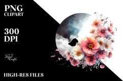 Digital Painting Flower with Splashes Product Image 2