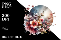 Digital Painting Flower with Splashes Product Image 2
