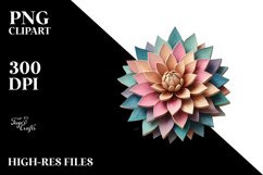 Colorful Stained Flowers | Clipart Product Image 3