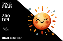 Whimsical Very Simple Sun PNG Product Image 2