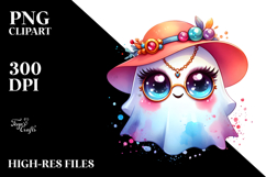 Chibi-Style Cute Ghost with Glam Accessories Product Image 2