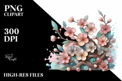 Detailed Pastel Cherry Blossom Made of Transparent PNG Product Image 3